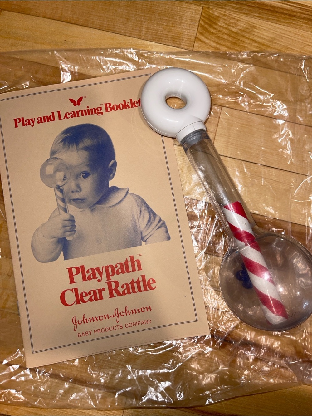 Vintage rattle Johnson & Johnson 80’s toy